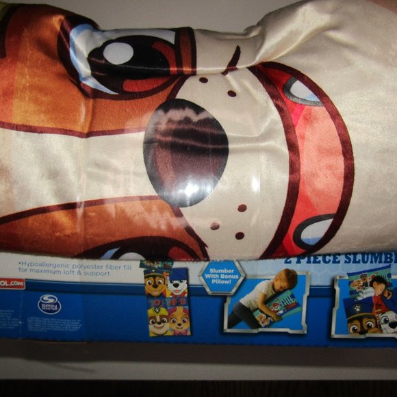 Nickelodeon PAW Patrol toddler's plush 2 piece indoor sleeping bag & pillow - Picture 2 of 3